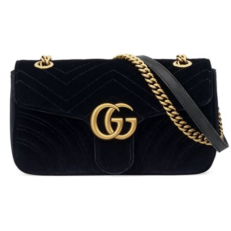 gucci bag black velvet